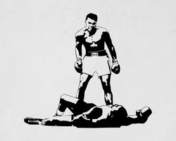 Muhammad Ali The Great American Boxer Wall Sticker Vinyl Decal Mural Art Decor