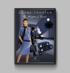 The elegance of travel vintage travel poster, digital download