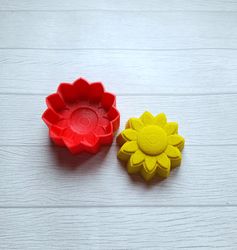 SUNFLOWER BATH BOMB MOLD STL FILE for 3D Printing