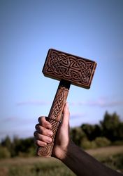 Thors hammer. Thunder god. Thor. Viking hammer. Gift for man.