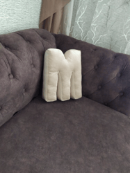Letter pillow m / alphabet pillow / number pillow / soft letters / initial cushion / baby name pillow / decor pillow