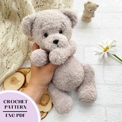 Crochet teddy Bear pattern. Amigurumi plush bear patterns animals
