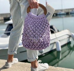 Shopping bag, macrame bag, Tote Bag, Net Bag, Macrame Bag, Shoulder Bag, Summer Bag, Beach Bag, Fashion  bag