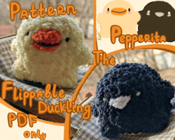Crochet Amigurumi Duckling Pattern, No-sew toy