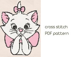 Kitty cross stitch pattern Modern cross stich PDF Pattern /91/