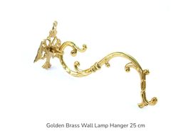 Golden Brass Wall Lamp Hanger 25 Cm | Wall Bracket | Made In Russia