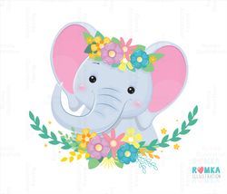 Elephant baby face Sublimation PNG