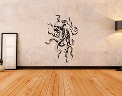 Octopus Tentacles, Underwater Animal Octopus Kraken Wall Sticker Vinyl Decal Mural Art Decor