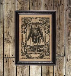 Speculum Humanae Vitae. The Mirror Of Human Life. Occult print as a gift. 035.