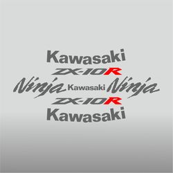 Graphic vinyl decals for Kawasaki ZX-10R motorcycle 2004-2005 bike stickers handmade
