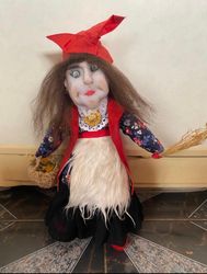 Doll kitchen Witch, Baba Yaga handmade