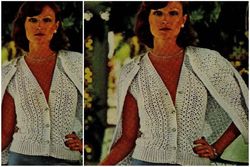 Digital | Vintage Crochet Pattern Lacy Twins | Fashion 1970s | ENGLISH PDF TEMPLATE