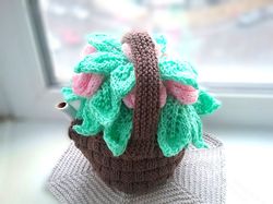 Knit tea cozy pattern pdf, Home decor knitting pattern