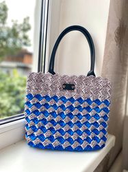 MILANOBAG Sapphire Crochet bag Handbag Tote bag Bag handmade