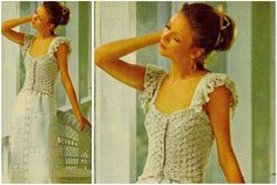 Digital | Vintage Crochet Pattern Beribboned Camisole  | Fashion 1970s | ENGLISH PDF TEMPLATE