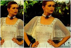 Digital | Vintage Crochet Pattern Butterfly Top | Fashion 1970s | ENGLISH PDF TEMPLATE