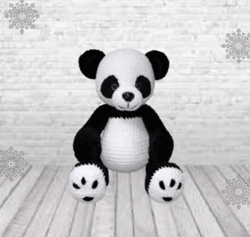 Amigurumi crochet pattern panda bear