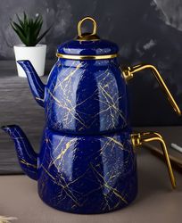 London Pottery Farmhouse teapot 1500ml cobalt blue, London Pottery  Farmhouse teapot 1500ml cobalt blue
