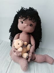 crochet doll, doll Emma base Pattern English and French, doll crochet pattern, doll crochet scheme, pdf, Tutorial