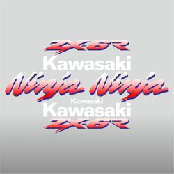 Graphic vinyl decals for Kawasaki ZX-6R motorcycle 1993-1995 bike stickers handmade
