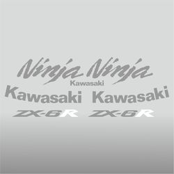 Graphic vinyl decals for Kawasaki ZX-6R motorcycle 2009-2010 bike stickers handmade