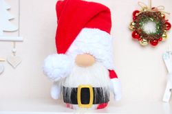 Christmas Gnome Santa Claus / Winter Holiday Decor / Xmas decoration