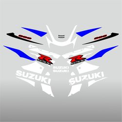 Graphic vinyl decals for Suzuki GSX-R 600 motorcycle 2001-2002 bike stickers handmade