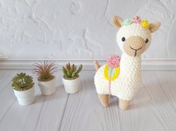 Alpaca plush toy Stuffed llama alpaca crochet alpaca lover