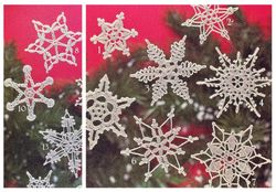 Digital | Vintage Crochet Pattern Christmas Pattern | Crochet Pattern Snowflakes | ENGLISH PDF TEMPLATE