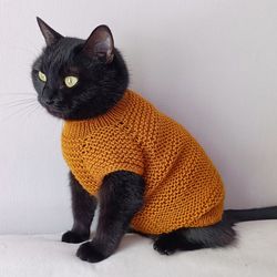 Cat jumper Sweater for pets Sphynx cats sweaters Dog sweaters Knitwear for cats handcrafted cat sweater for kitten