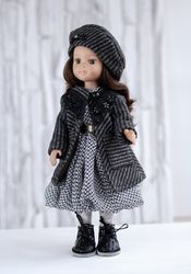 Dianna Effner Little Darling PDF doll coat sewing pattern, Paola Reina 13 inch doll pattern, Doll clothing pattern