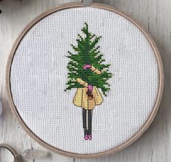 Christmas cross stitch patterns, embroidery pdf, Modern cross stitch pattern