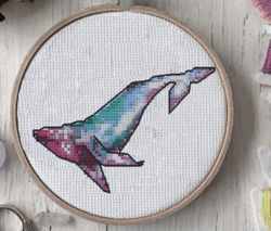 whale cross stitch pattern cross stitch pattern modern cross stitch pattern pdf watercolor cross stitch easy cross stitc