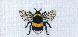 Bee cross stitch pattern, insect cross stitch