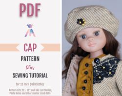 paola reina clothes pattern, doll hat pdf, dianna effner little darling clothes, 13 inch doll clothes pattern tutorial
