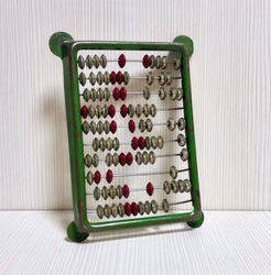 Vintage Soviet Metal Abacus. Antique Abacus USSR. Old Small Abacus