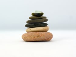 Zen meditation Balanced stones Stacking Sea Rock glass Pebble Cairn Mood Lake Baikal