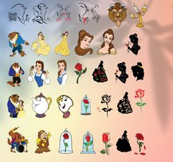 Beauty and the Beast SVG, Belle svg, Beast svg, Princess svg, Beauty and the Beast Clipart Cricut Instant Download