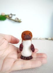 Needle felted platypus toy/Platypus ornament /Collectible platypus toy