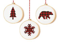 SET Christmas Cross Stitch Patterns, Needlepoint kits, Christmas Embroidery Kit, Cross stitch pattern Christmas