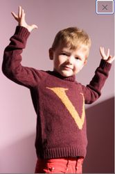 Harry Potter sweater. Personalized Kids Knit Weasley Sweater with Initial. Weasley sweater