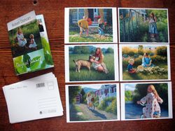 A set of postcards with the children of the artist Robert Duncan "Magical Summer".