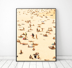 Summer beach Printable Photo Poster, Surf Beach Wall Art