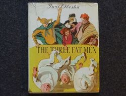Yuri Olesha The three fat men. Kalaushin 1970 Children's book Illustrated book Rare Vintage Soviet Book USSR in English