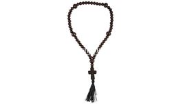 Wooden Rosary Beads Handcrafted in Russia, Wood Rosaries on cord, 50 Wood Beads Rosary, Chotki