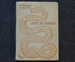 Children's book Illustrated Just So Stories - Rudyard Kipling 1972 book Rare Vintage Soviet Book USSR in English