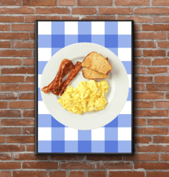 ron swanson breakfast Park and rec poster nick offerman park and recreation the office tv show wall art print ron swanso