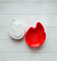 FLAME BATH BOMB MOLD STL file for 3D Printing