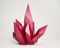 DIY Paper craft Crystal, 3D papercraft model, PDF template, low poly gem, jewel, make your own gemstone, pepakura kit