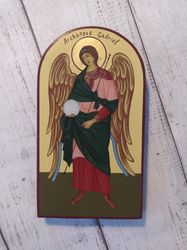 Archangel Gabriel | Hand painted icon | Orthodox icon | Religious icon | Christian supplies | Orthodox gift | Holy Icon